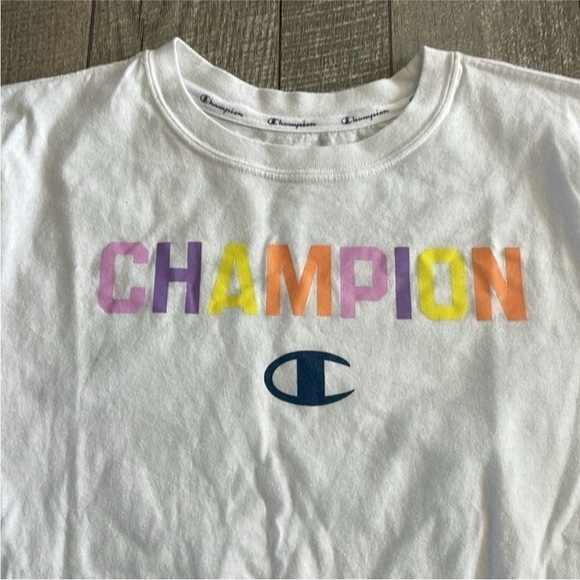 Champion Colorful Logo Athletic T-Shirt Size Medium. - Picture 3 of 6